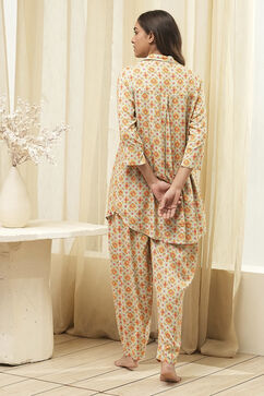 Powder Blue Rayon Printed 2 Piece Sleepwear Set image number 4