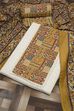 Mustard Cotton Printed Unstitched Suit Set image number 1