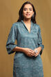 Teal Knit Straight Set image number 1