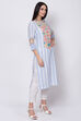 Pink Cotton Straight Printed Kurta image number 3