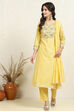 Blue Cotton Handloom Unstitched Suit Set image number 7