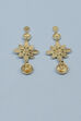 Gold Brass Earrings image number 2