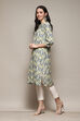 Green Cotton Straight Yarndyed Kurta image number 2