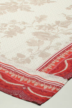 Coral Cotton Anarkali Suit Set image number 3