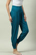 Black Viscose Relaxed Joggers image number 3