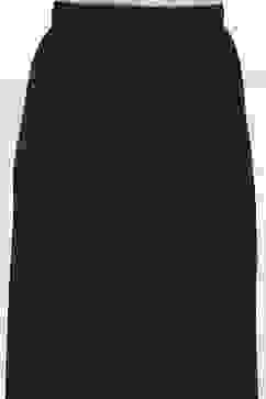 Black Viscose Solid Straight Palazzo image number 1