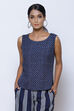 Indigo LIVA Printed Blazer Set image number 2