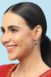 Purple Brass earrings image number 3