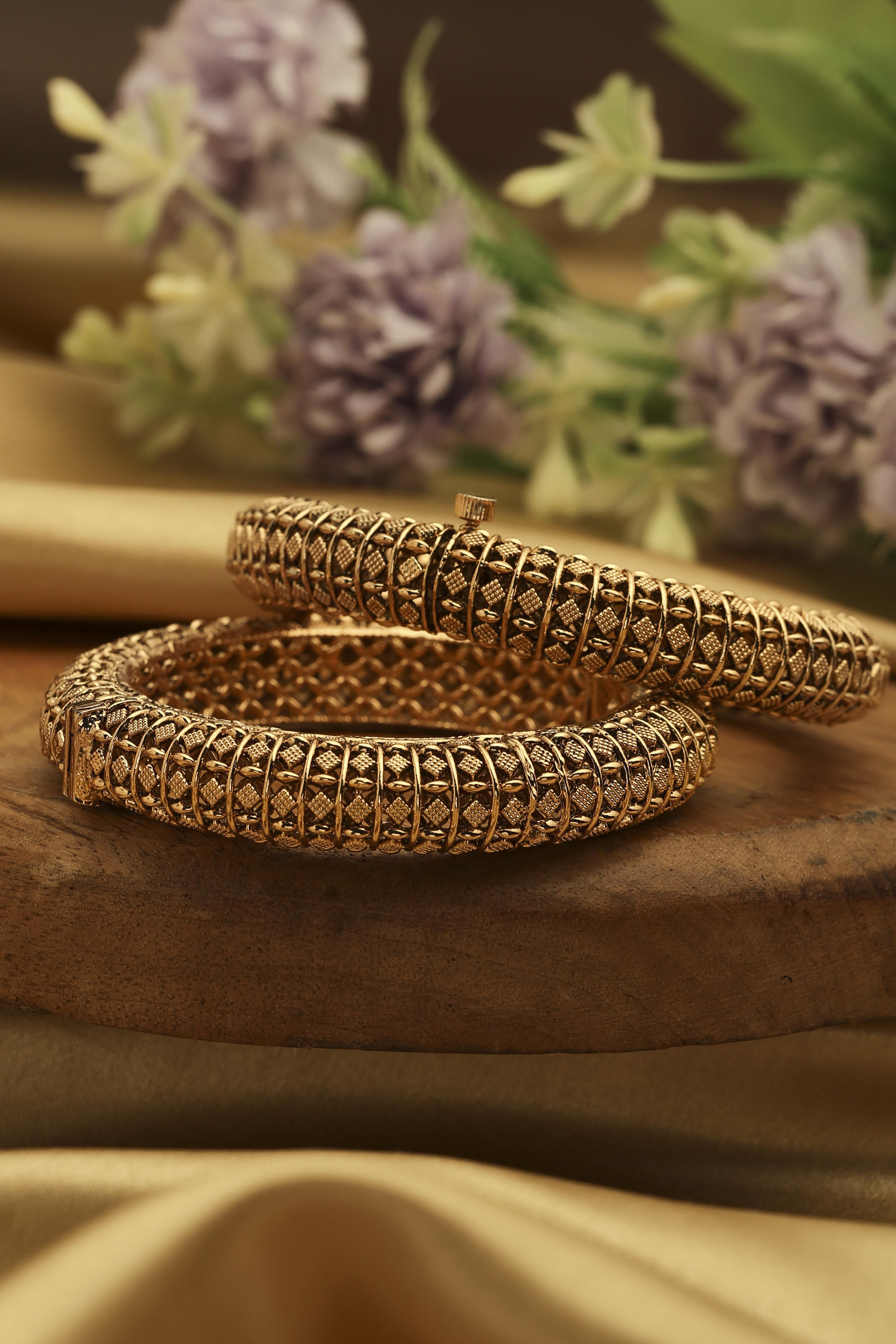 Gold Brass Bangles image number 0