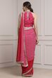 Pink Cotton Blend Printed Saree image number 4