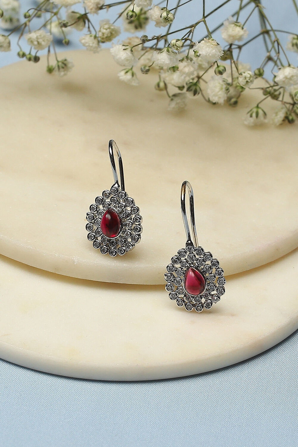 Red Brass earrings image number 0