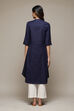 Red A-Line Solid Kurta image number 3