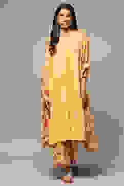 Mango Rayon Straight Kurta Palazzo Suit Set image number 7