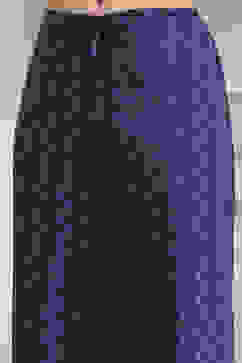 Blue Cotton Hand Embroidered Unstitched Suit Set image number 3