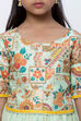 Mint Green Girls Lehenga Set image number 1