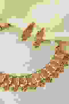 Gold Brass Necklace Set image number 2