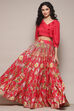 Fuchsia Rayon Printed 2 Piece Set