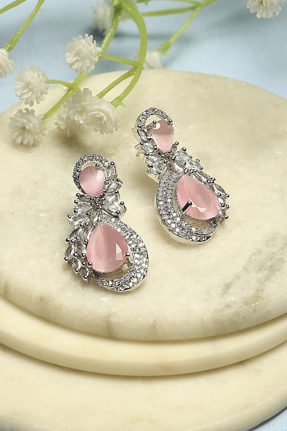 Light Pink Alloy Drop & Danglers image number 0