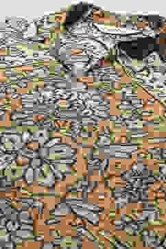 Yellow Rayon Floral Printed Straight Kurti image number 1