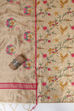 Gold Tissue Machine Embroidered Unstitched Suit Set image number 1