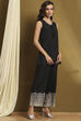 Black Printed Fusion Co-ord Set image number 7
