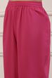 Pink Cotton Anarkali Suit Set image number 2