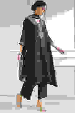 Green Striped Straight Suit Set image number 5