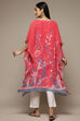 Coral Cotton Blend Straight Printed Kurta image number 4