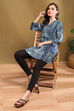 Navy Viscose Straight Kurti