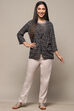 Charcoal Rayon Straight Jacket image number 0