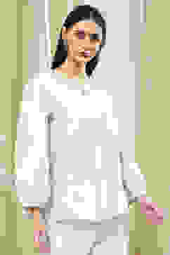 Beige Cotton A-Line Short Kurta image number 4