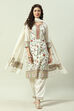 Ivory Cotton Silk Salwar Kurta Salwar Suit Set image number 0