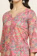 Green Cotton Floral Unstitched Suit Set image number 2
