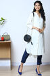 Off White Rayon Solid Kurti image number 3
