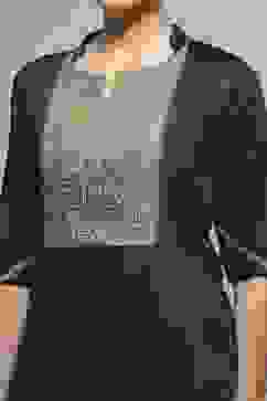 Blue Cotton Printed Embroidered Unstitched Suit Set image number 2