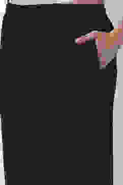 Black Cotton Slim Pants image number 1