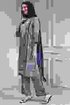 Blue Cotton Printed Straight Suit Set image number 3