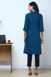 Peach Cotton Flax Kurta image number 5