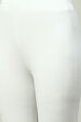 White Cotton Blend Solid Churidar image number 1