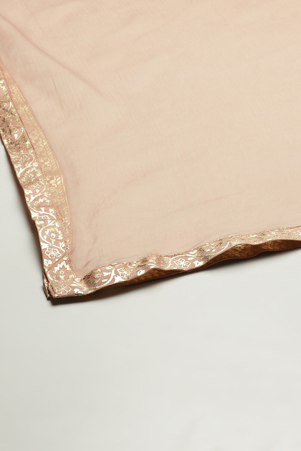 Dull Pink Art Silk Asymmetric Kurta Salwar Suit Set image number 2