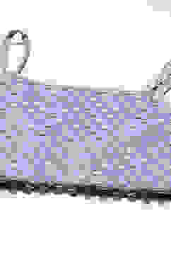 Purple Cotton Blend Short Top Lehenga Set image number 1