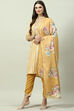 Indigo Viscose Straight Kurta Pants Suit Set image number 5