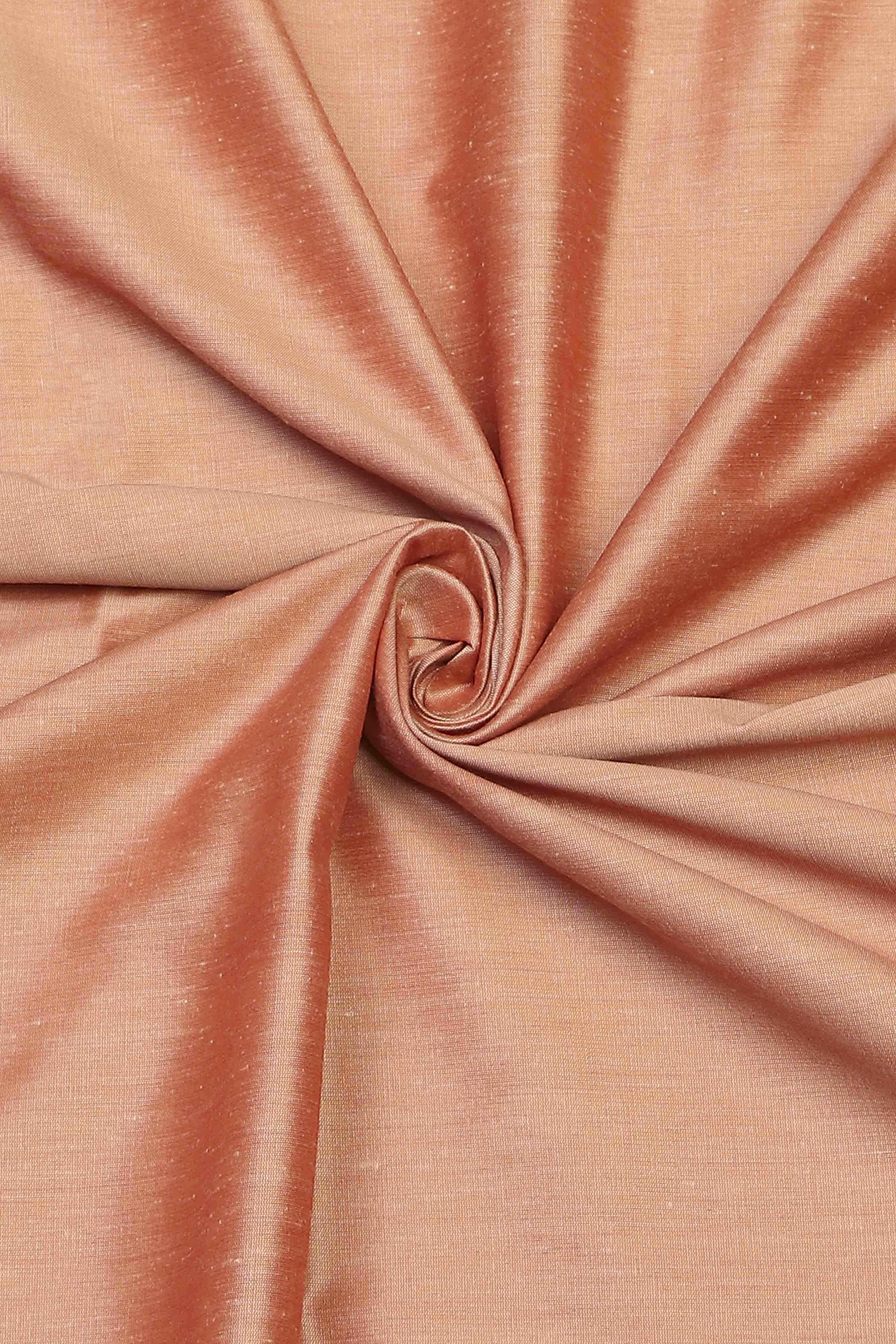 Peach Cotton Printed Embroidered Unstitched Suit Set image number 2