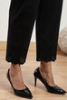 Mustard Cotton Flax Pants image number 6