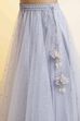 Lavender Nylon Flared Lehenga Set image number 2