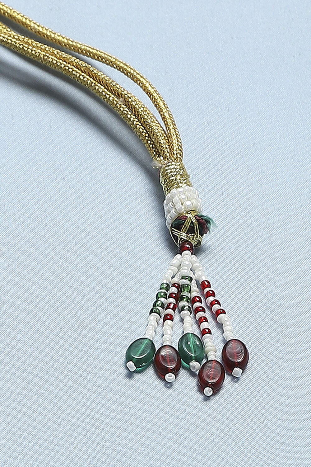 Green Brass Necklace Set image number 4