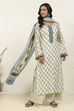Pink Cotton Printed Unstitched Suit Set image number 6