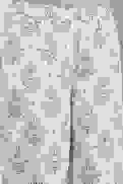 Cream-Colored Cotton Printed Straight Suit Set image number 2