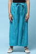 White Tencel Dobby Flared Pants image number 5
