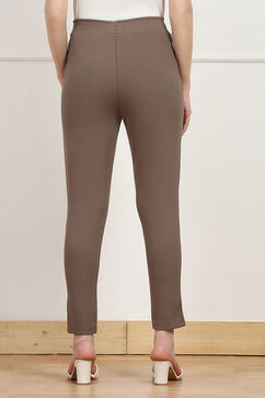 Cement Art Silk Solid Jeggings image number 5